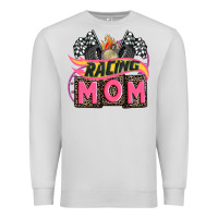 Dove Grey racing mom with racing oto equipment Premium Sweatshirt - AdoDesignShop