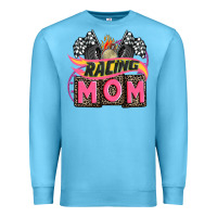 Ocean Blue racing mom with racing oto equipment Premium Sweatshirt - AdoDesignShop