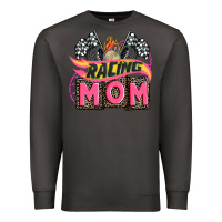 Smoke racing mom with racing oto equipment Premium Sweatshirt - AdoDesignShop