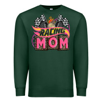 Sports Green racing mom with racing oto equipment Premium Sweatshirt - AdoDesignShop