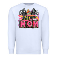 White racing mom with racing oto equipment Premium Sweatshirt - AdoDesignShop
