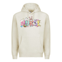 Oatmeal Heather easter nurse Premium Hoodie - MaliasSmallBusiness