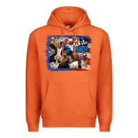 Carrot Red White Moo Heifers Premium Hoodie - RanaPortraitStore