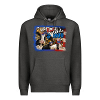 Charcoal Heather Red White Moo Heifers Premium Hoodie - RanaPortraitStore