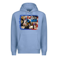 Colony Blue Red White Moo Heifers Premium Hoodie - RanaPortraitStore