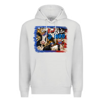 Dove Grey Red White Moo Heifers Premium Hoodie - RanaPortraitStore