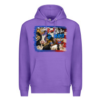 Purple Red White Moo Heifers Premium Hoodie - RanaPortraitStore