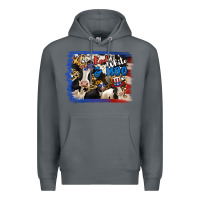 Rock Red White Moo Heifers Premium Hoodie - RanaPortraitStore