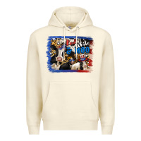 Sandshell Red White Moo Heifers Premium Hoodie - RanaPortraitStore