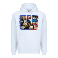 White Red White Moo Heifers Premium Hoodie - RanaPortraitStore