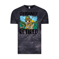 Cloud Black o' fishally retired Vintage Tee - BarkalooDesign