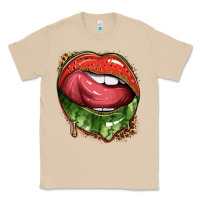Mushroom watermelon lips with leopard Classic Tee - texasbilliewilder