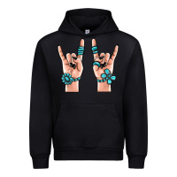 Black gemstone rock hand Urban Hoodie - MaliasSmallBusiness