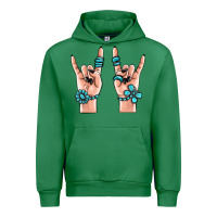 Emerald gemstone rock hand Urban Hoodie - MaliasSmallBusiness