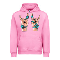 Fuchsia Pink gemstone rock hand Urban Hoodie - MaliasSmallBusiness