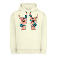 Pigment Pistachio gemstone rock hand Urban Hoodie - MaliasSmallBusiness