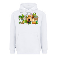 White chicken coffee cups Heavyweight Hoodie - AdoDesignShop
