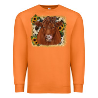 Carrot red angus cowhide sunflower Premium Sweatshirt - JahusDesignShop