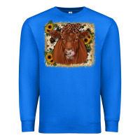 True Royal red angus cowhide sunflower Premium Sweatshirt - JahusDesignShop