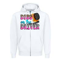 White dibs on the driver Zipper Hoodie - Zillion Design Studio