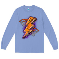 Colony Blue basketball lightning bolt Long Sleeve Tee - Zillion Design Studio