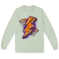 Matcha basketball lightning bolt Long Sleeve Tee - Zillion Design Studio