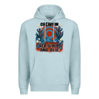 Blue Mist dream' in red white and blue Premium Hoodie - MaliasSmallBusiness