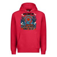 Cardinal dream' in red white and blue Premium Hoodie - MaliasSmallBusiness