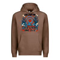 Chestnut dream' in red white and blue Premium Hoodie - MaliasSmallBusiness