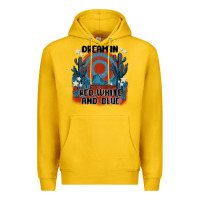 Lemon dream' in red white and blue Premium Hoodie - MaliasSmallBusiness