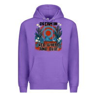 Purple dream' in red white and blue Premium Hoodie - MaliasSmallBusiness