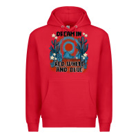 Red dream' in red white and blue Premium Hoodie - MaliasSmallBusiness