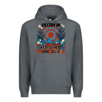 Rock dream' in red white and blue Premium Hoodie - MaliasSmallBusiness