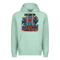 Seafoam dream' in red white and blue Premium Hoodie - MaliasSmallBusiness
