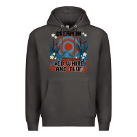 Smoke dream' in red white and blue Premium Hoodie - MaliasSmallBusiness