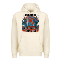 Tofu dream' in red white and blue Premium Hoodie - MaliasSmallBusiness