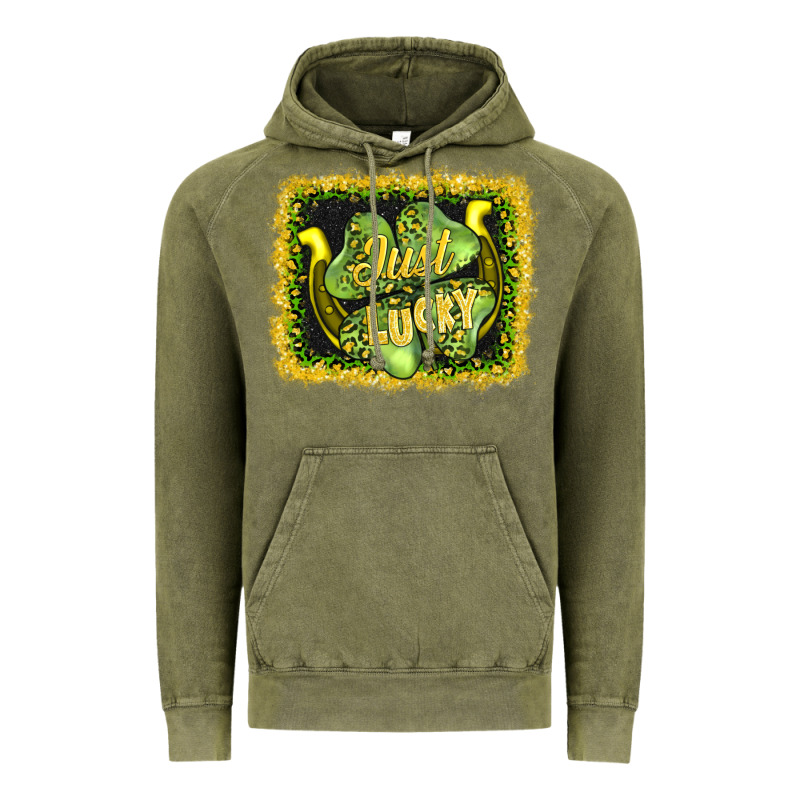 Just Lucky Vintage Hoodie by AdoDesignShop | Teevron