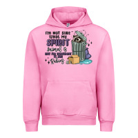 Fuchsia Pink spirit animal raccoon Urban Hoodie - MaliasSmallBusiness