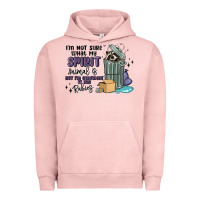 Pigment Salmon spirit animal raccoon Urban Hoodie - MaliasSmallBusiness
