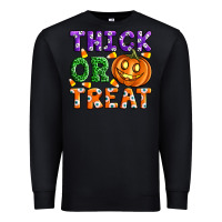 Black Thick Or Treat Premium Sweatshirt - Artiststas