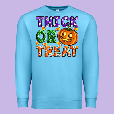 Thick Or Treat Premium Sweatshirt Designed By Artiststas