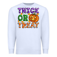 White Thick Or Treat Premium Sweatshirt - Artiststas
