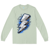 Matcha volleyball lightning bolt Long Sleeve Tee - Zillion Design Studio
