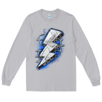 Moon Dust volleyball lightning bolt Long Sleeve Tee - Zillion Design Studio