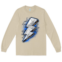 Mushroom volleyball lightning bolt Long Sleeve Tee - Zillion Design Studio