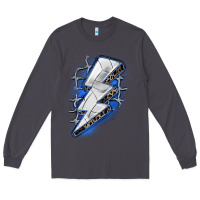 Smoke volleyball lightning bolt Long Sleeve Tee - Zillion Design Studio