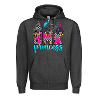 Charcoal Heather bmx princess Zipper Hoodie - Zillion Design Studio