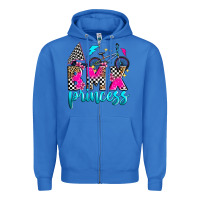 True Royal bmx princess Zipper Hoodie - Zillion Design Studio