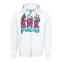 White bmx princess Zipper Hoodie - Zillion Design Studio