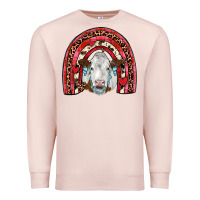 Pale Pink valentines simmental  rainbow Premium Sweatshirt - JahusDesignShop